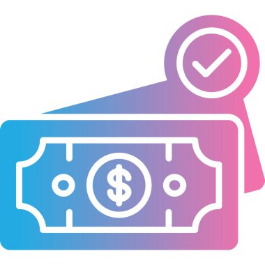 kişisel ve ticari kullanım için para vektörü simgesi simgesi vektör çizimi..