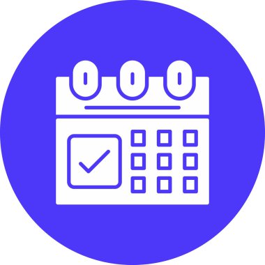 vektör Takvimi Simgesi illüstrasyonu