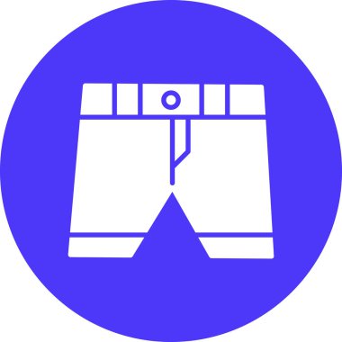 Pantolon simgesinin vektör illüstrasyonu