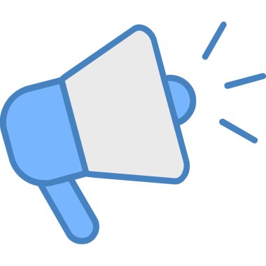 Konuşmacı. Web simgesi düz tasarım