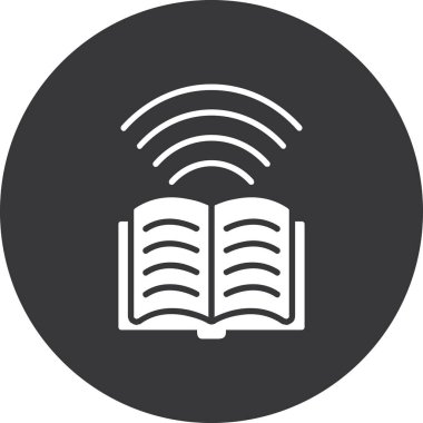 kitap eğitimi ikonu vektör illüstrasyonu