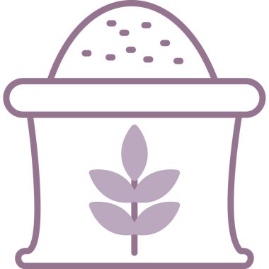 Bitki simgesinin vektör illüstrasyonu