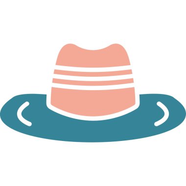 Şapka simgesi vektör illüstrasyonu