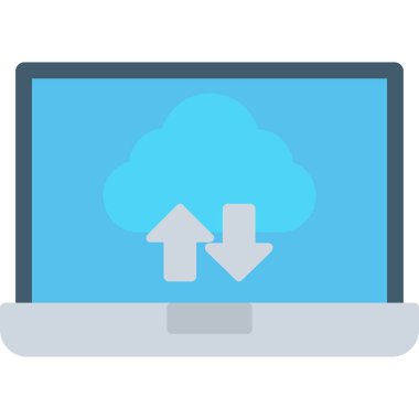 bulut depolama vektörü simgesi