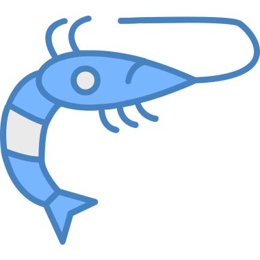 balık simgesi vektör illüstrasyonu