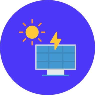 Güneş simgesinin vektör illüstrasyonu