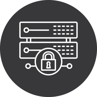 veri koruma simgesi vektör illüstrasyonu