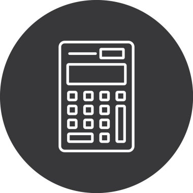 hesap makinesi vektör simgesi modern basit tasarım