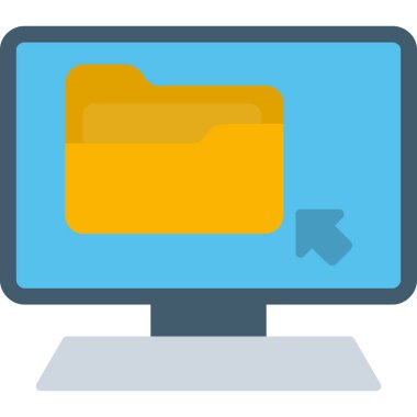 Bilgisayar. Web simgesi basit illüstrasyon