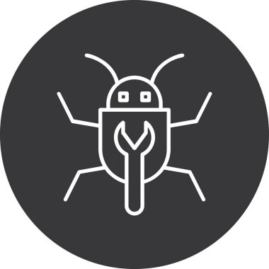 Hata böceği simgesi katı biçimde