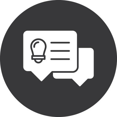 mesaj vektörü simgesi modern basit illüstrasyon