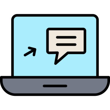 bilgisayar ekranı simgesi. dizin bilgisayar ekranı vektör rengi düz izole