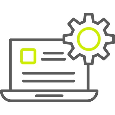 Ayarların basit vektör simgesi