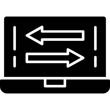 Ok. Web simgesi basit illüstrasyon