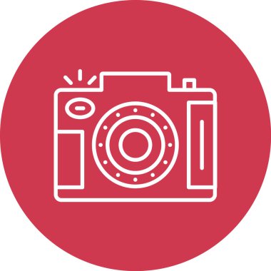 kamera simgesi vektör illüstrasyonu