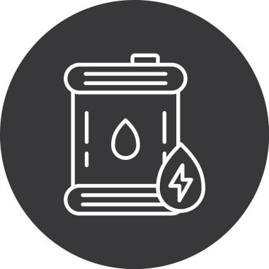 Modern b 'nin vektör çizimi pil ikonundan yoksun