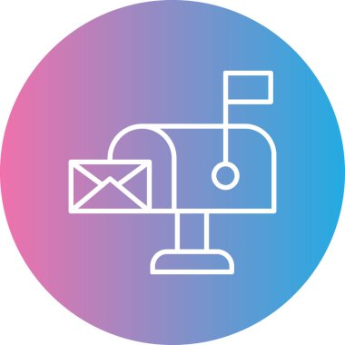 zarf simgesi vektör illüstrasyonu