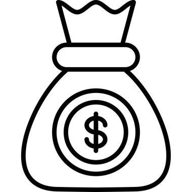 para çantası dolar simgesi taslak biçimi