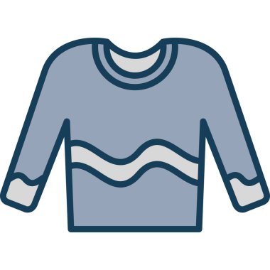 shirt simgesi vektör illüstrasyonu