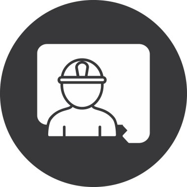 Modern b 'nin vektör çizimi simge mühendisi eksikliği