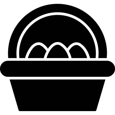 Ana hatlarıyla pasta ikonu.