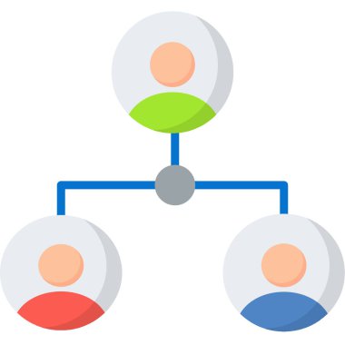 ağ vektörü düz renk simgesi