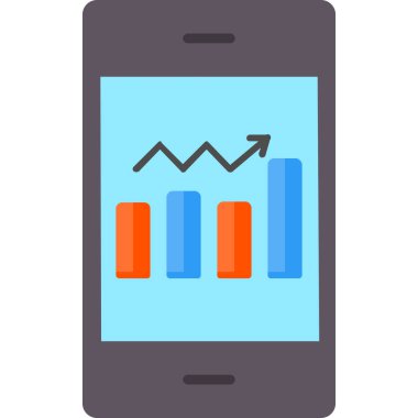 analitik düz vektör simgesi