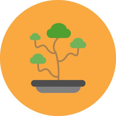 Bitki. Web simgesi basit illüstrasyon