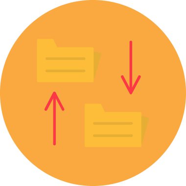 Dosya. Web simgesi basit illüstrasyon