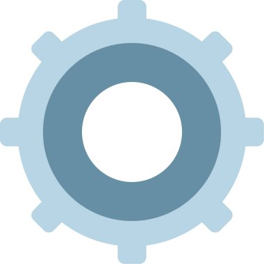 dişli düz vektör simgesi