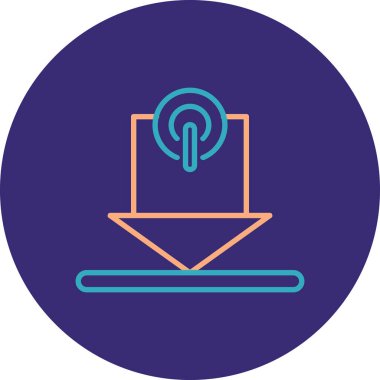 Modern simgenin vektör illüstrasyonu