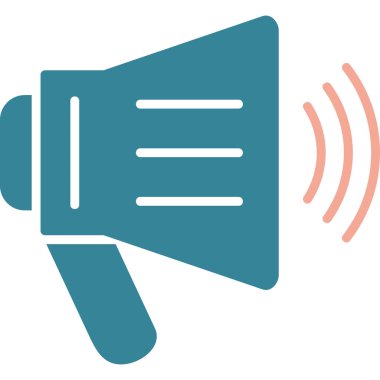 Konuşmacı. Web simgesi vektör illüstrasyonu