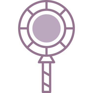 Mor anahtar simgesinin vektör illüstrasyonu