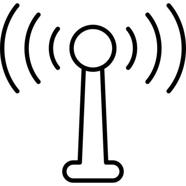 uydu simgesi vektör illüstrasyonu