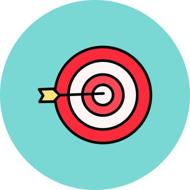 hedef simge vektör illüstrasyonu