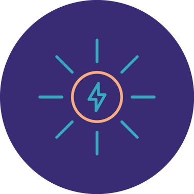 Enerji simgesinin vektör illüstrasyonu