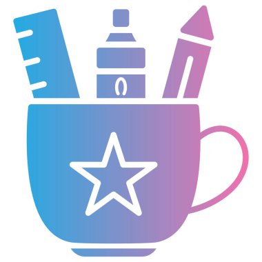 Bir fincan kahvenin vektör çizimi