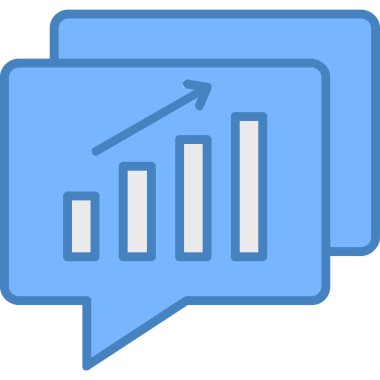 İş grafiği vektör satırı simgesi