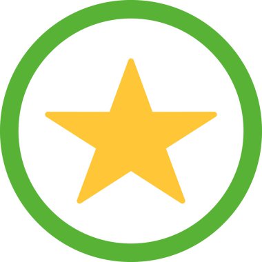 yıldız simgesi vektör illüstrasyonu