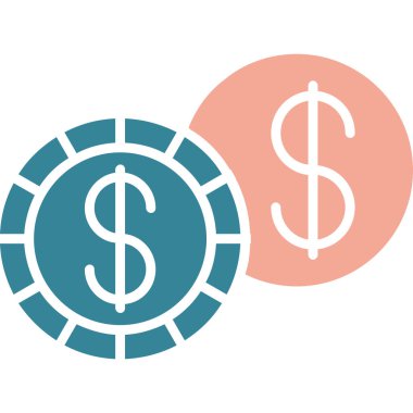 Dolar simgesi vektör illüstrasyonu