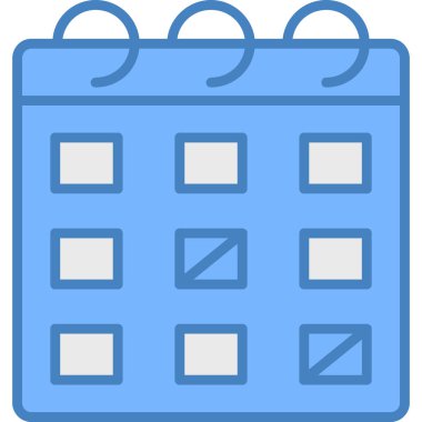 Takvim. Web simgesi basit tasarım