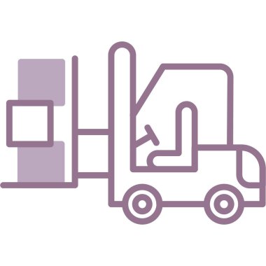 kamyon servis simgesi ana hat biçiminde