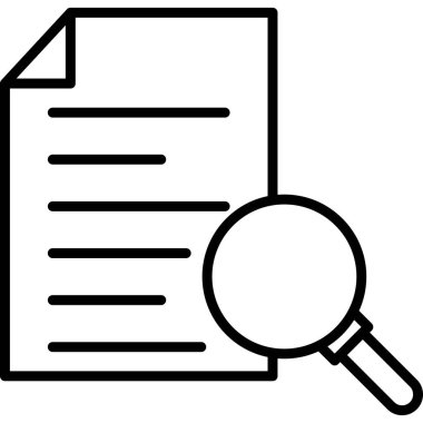 belge dosya simgesi, vektör illüstrasyonu