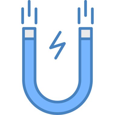 Mıknatıs Web simgesi basit illüstrasyon