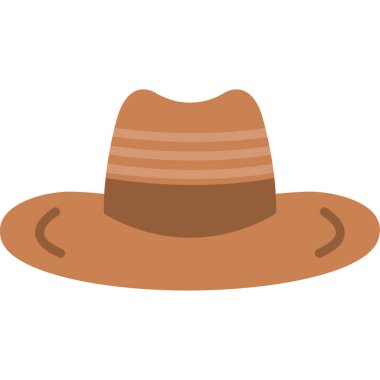 Kovboy şapkası Icon, karikatür tarzı