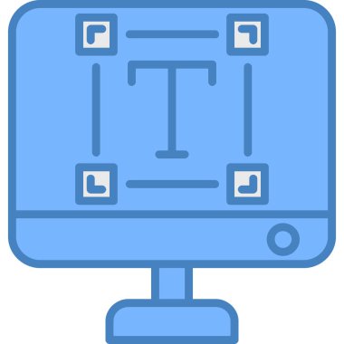 Bir bilgisayarın vektör illüstrasyonu