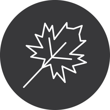 Yaprak ikonu, vektör illüstrasyonu. Düz tasarım biçimi