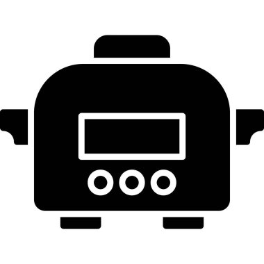 Mutfak ve aygıt satırı vektör simgesi.