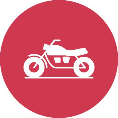 Motosiklet ikonu. vektör illüstrasyonu