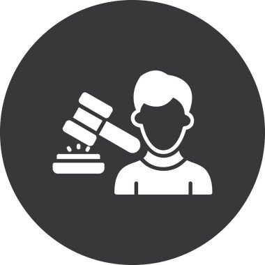 Bir insan simgesinin vektör illüstrasyonu